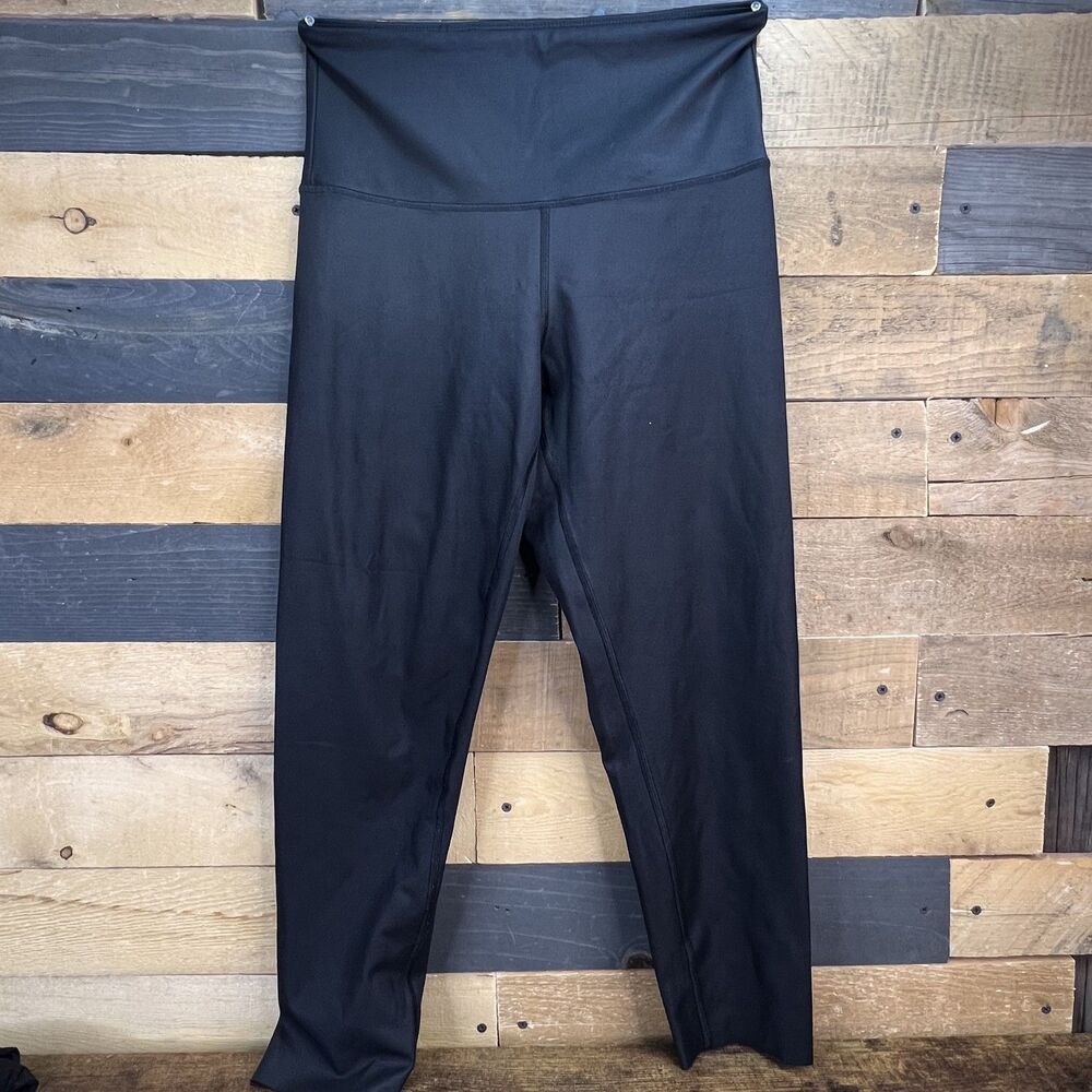 LegEnd Yoga Pants Leggings Size L Black Stretch Activewear #761